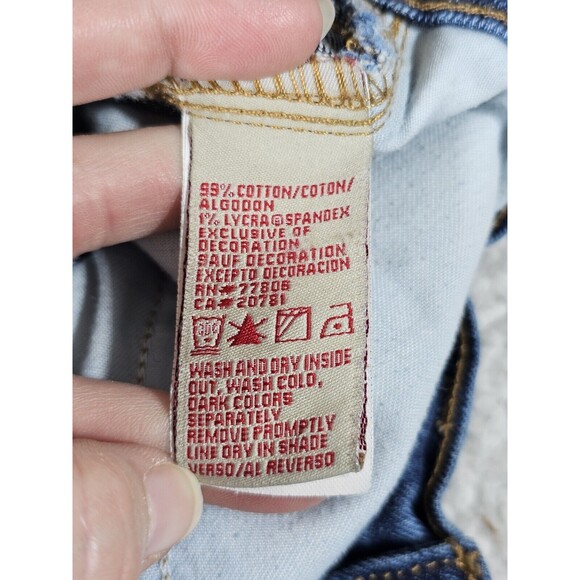 Vintage Tommy Jeans Womens 9R Blue Faded Denim Boot Cut Low Rise Rodeo Western - Picture 8 of 9